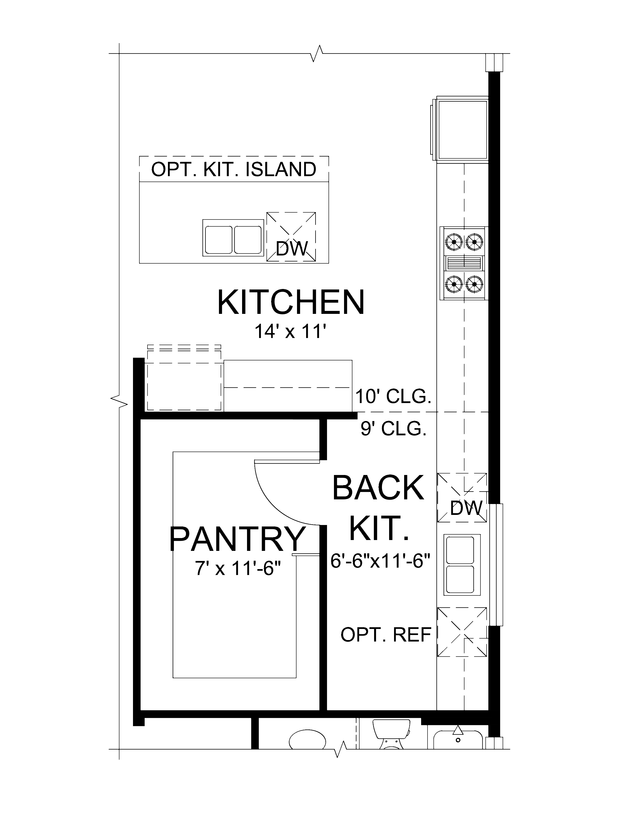 Gourmet with Back Kitchen & Pantry