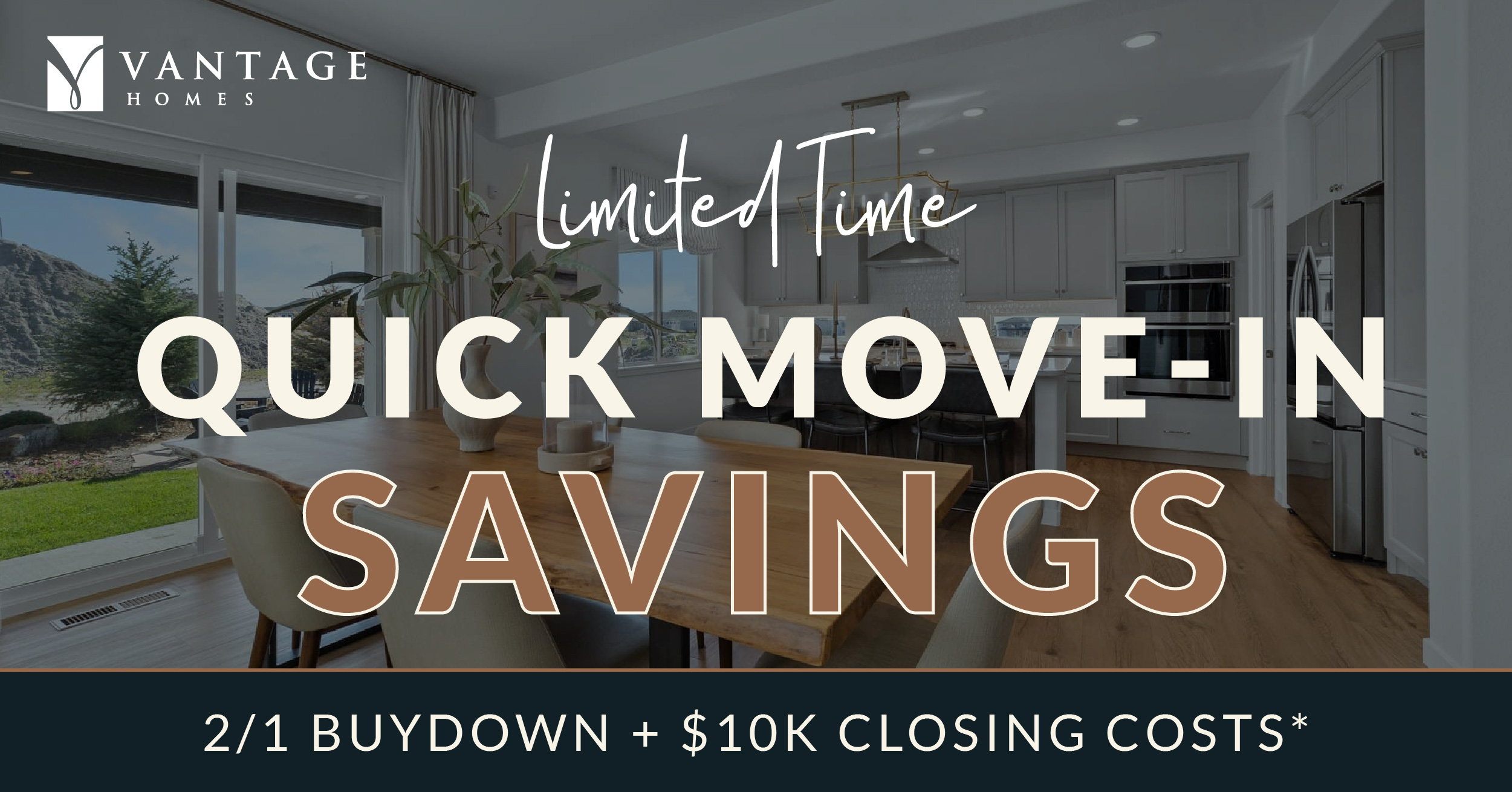 2/1 Rate Buydown + $10K Toward Closing Costs on Quick Move-In Homes
