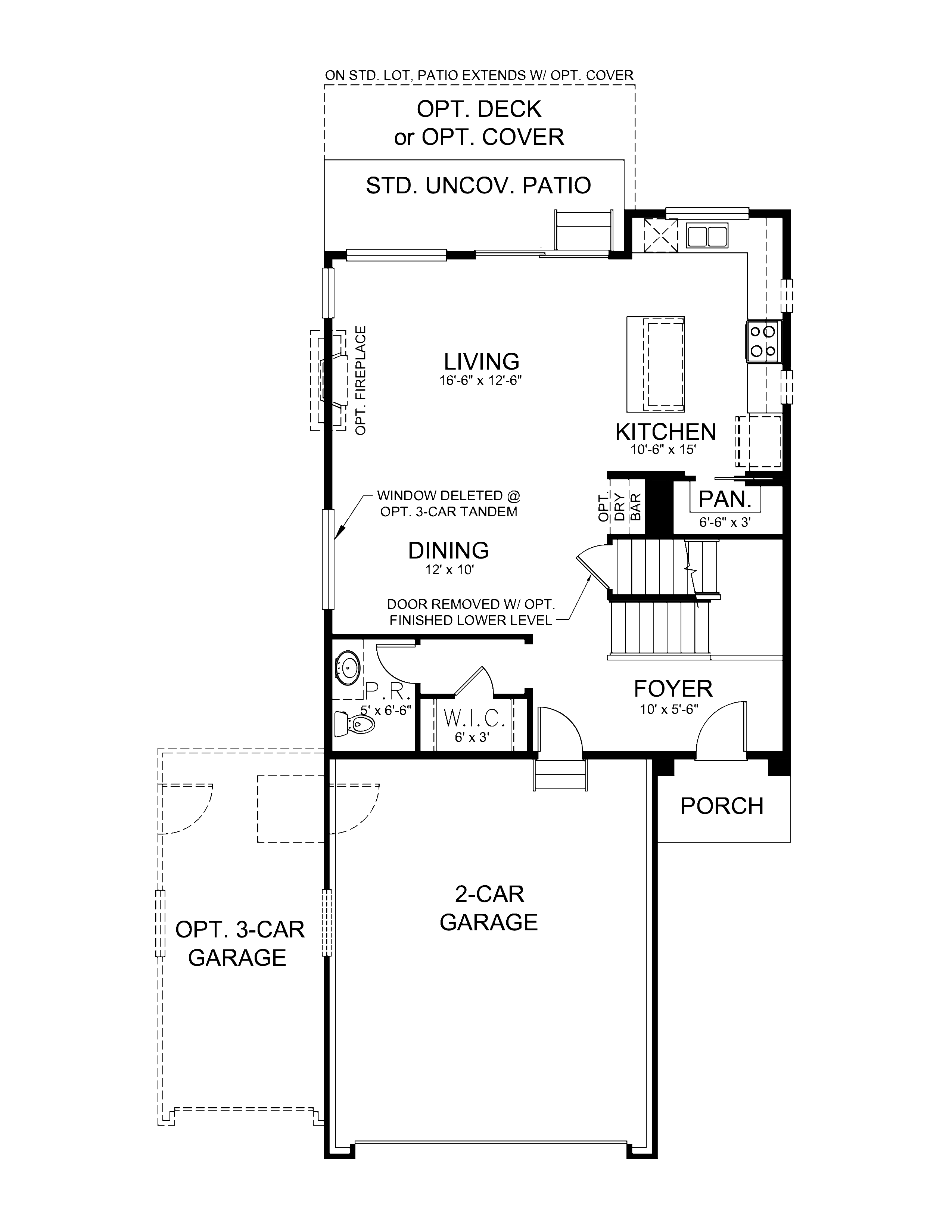 Main Level w Lower Level Below