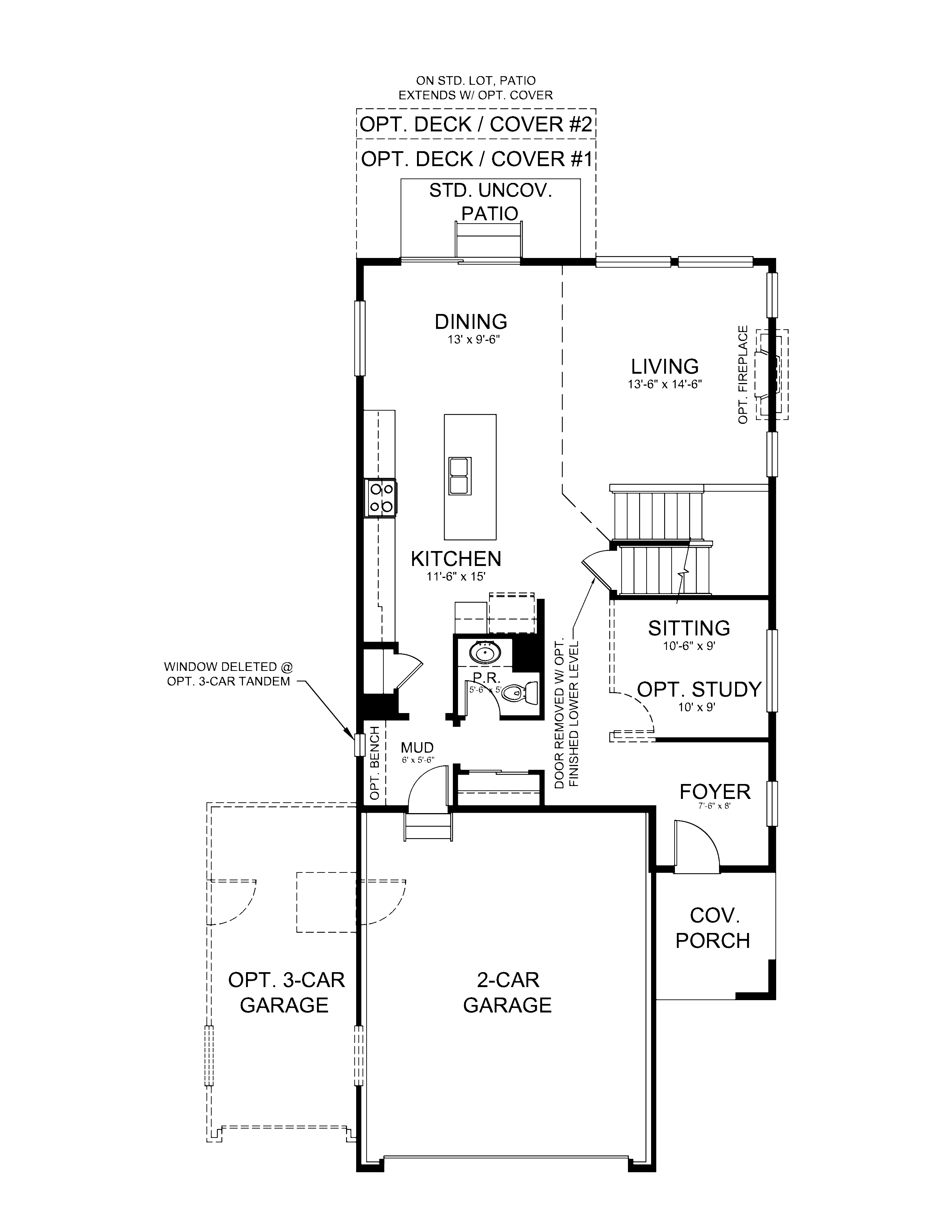 Main Level w Lower Level Below