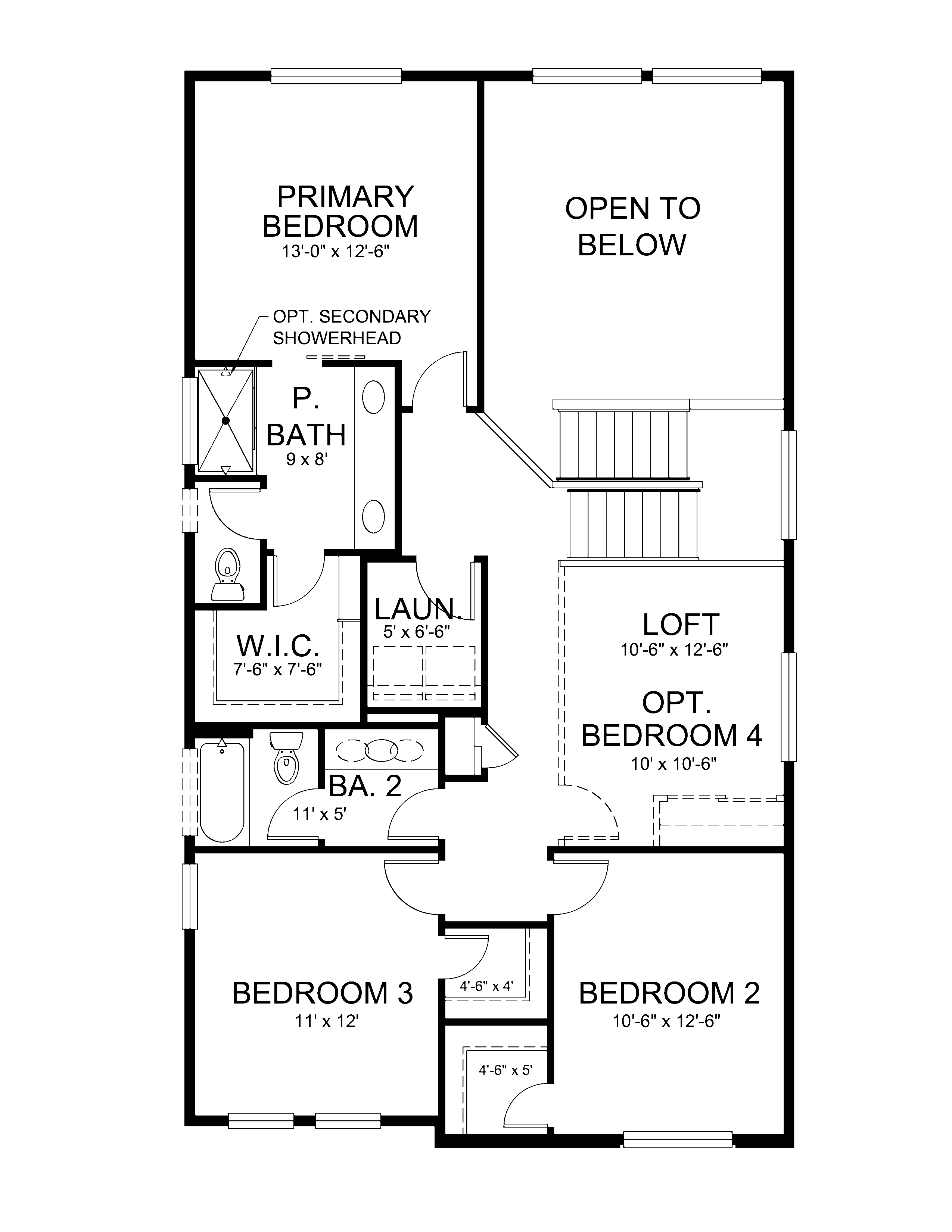 Upper Level - Elevation E