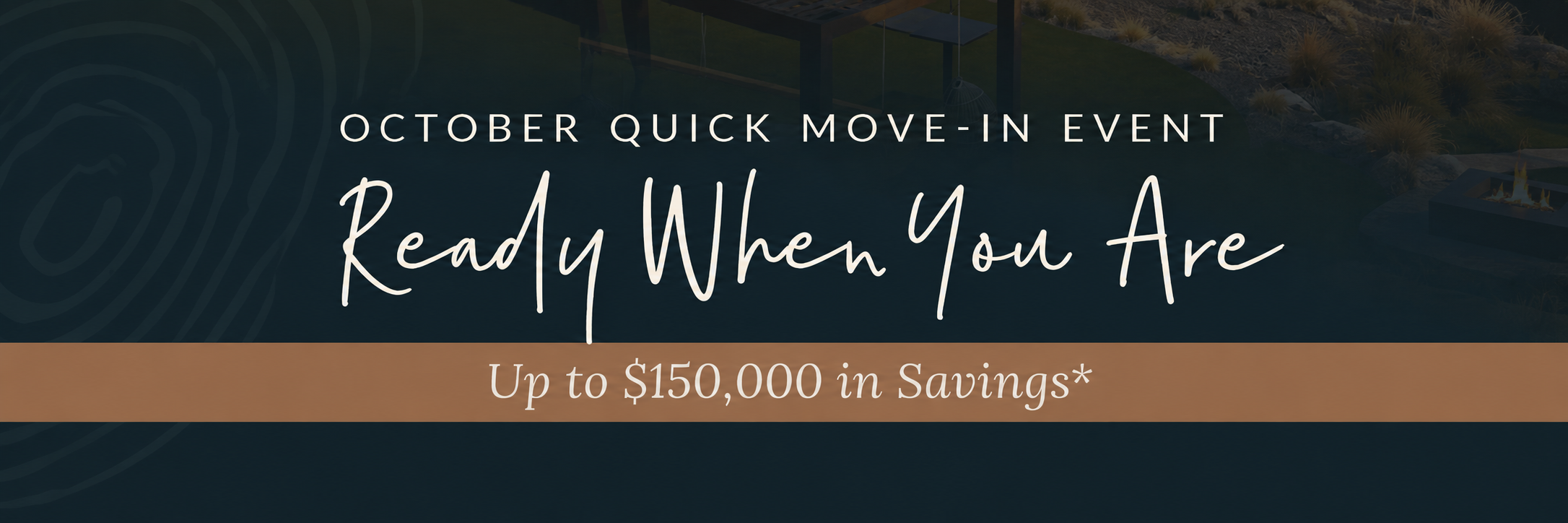 October Quick Move-In Opportunity