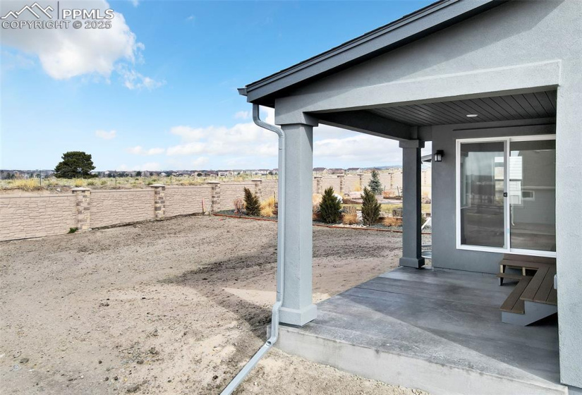 View of patio / terrace featuring fence