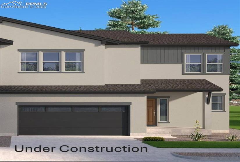 Rendering of Front of Home - Under Construction