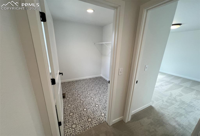 Spacious laundry with natural light window